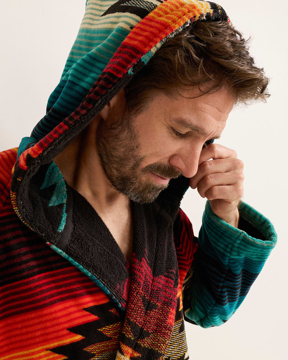 Pendleton Saltillo Sunset Cotton Terry Velour Bathrobe – Unisex Luxury Robe