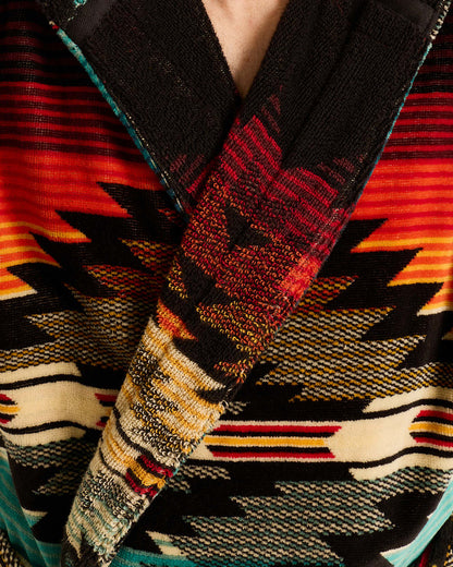Pendleton Saltillo Sunset Cotton Terry Velour Bathrobe – Unisex Luxury Robe