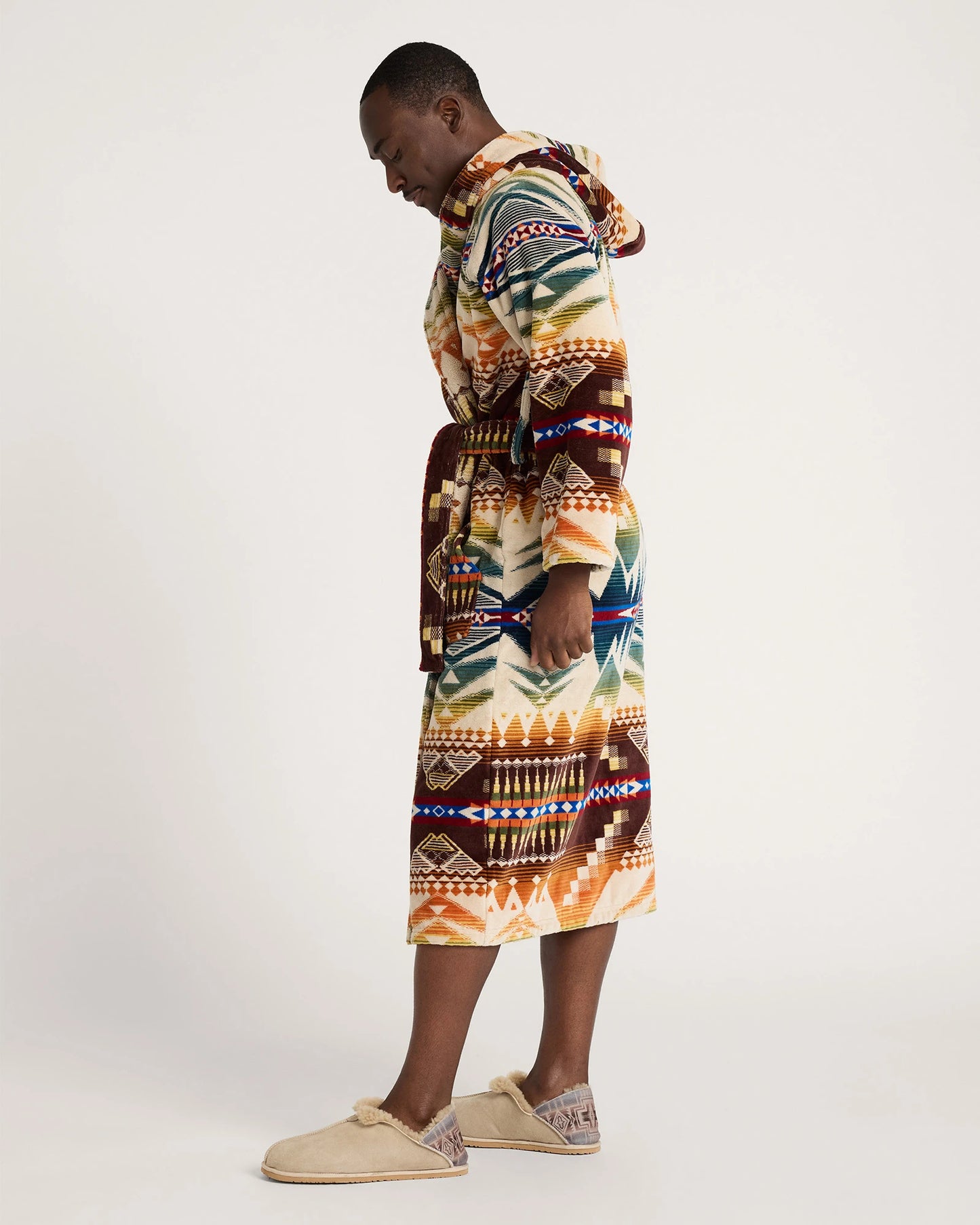 Unisex Mystic Lake Cotton Terry Velour Bathrobe