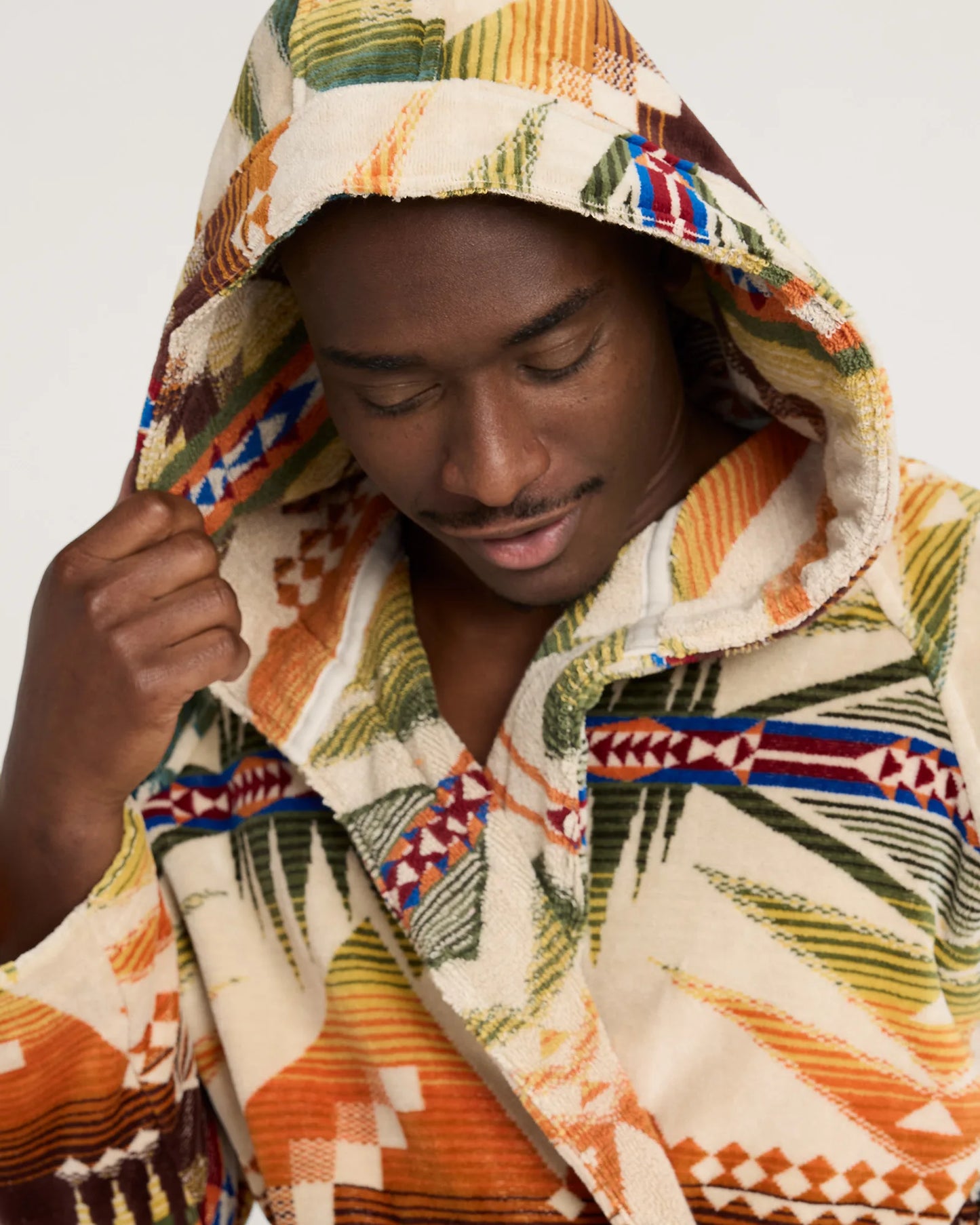 Unisex Mystic Lake Cotton Terry Velour Bathrobe