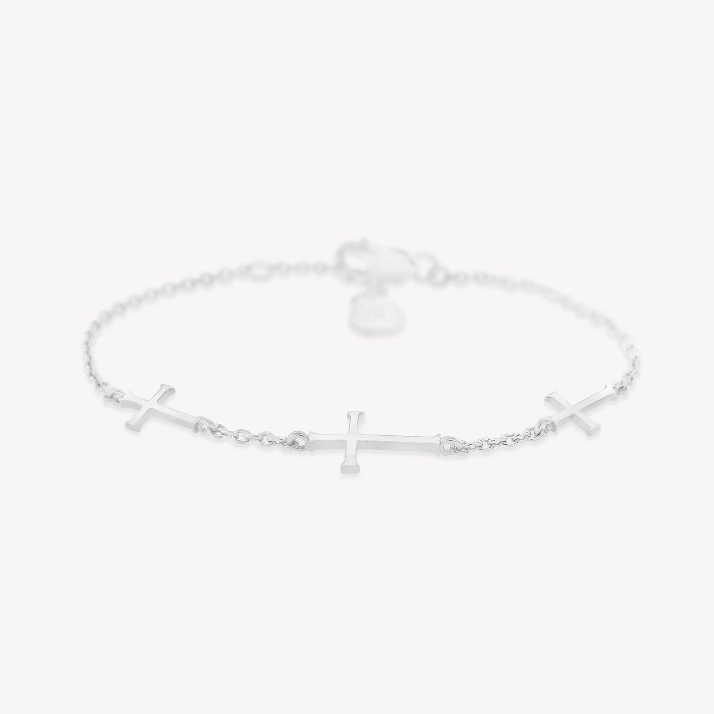 Silver Calvary Cross Bracelet