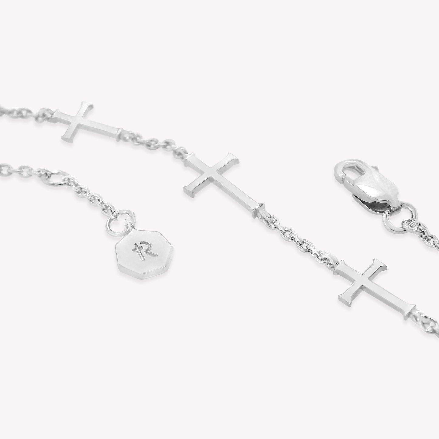 Silver Calvary Cross Bracelet
