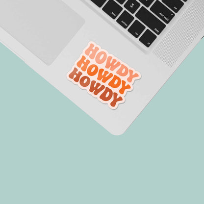 Howdy Pink Cowgirl Sticker for Hydroflask