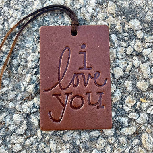Rectangle I Love You Air Flair: Brown / Cowboy Cologne