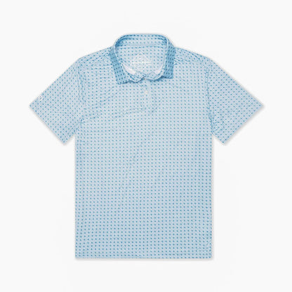 Texas Light Blue Perf Polo