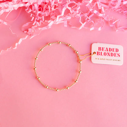 June Gold Beaded Bracelet