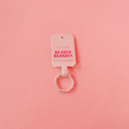 Ella Beaded Band in Silver