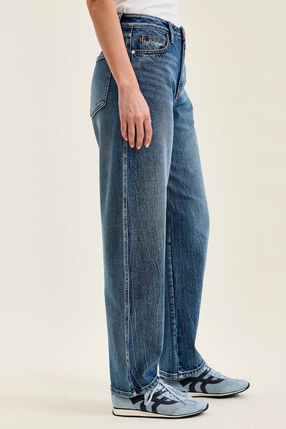 Judy Blue High Waist RM Marlow Arc Jeans – Dark Weathered Indigo Denim