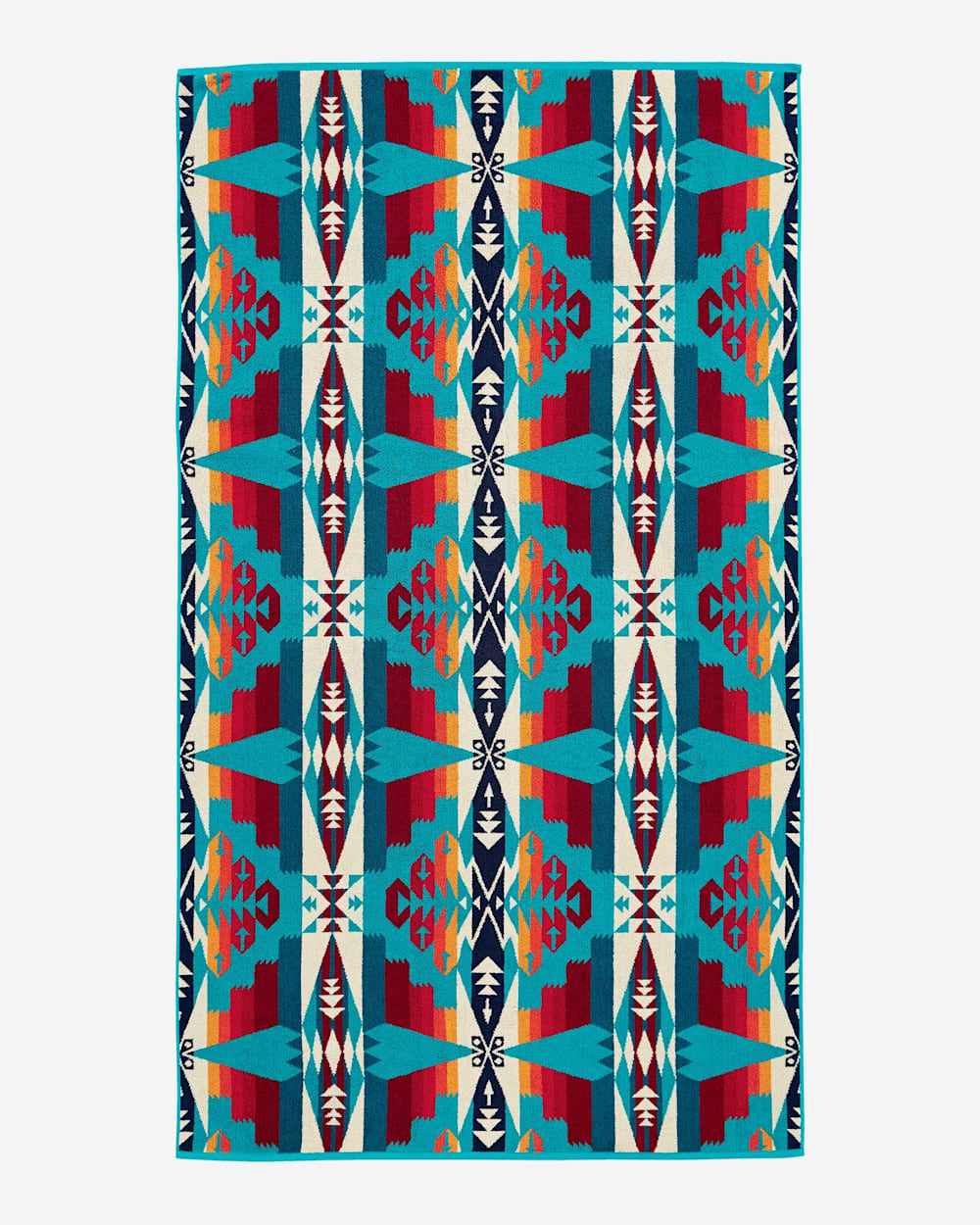 Pendleton Oversized Jacquard Spa Towel- Tucson Turquoise