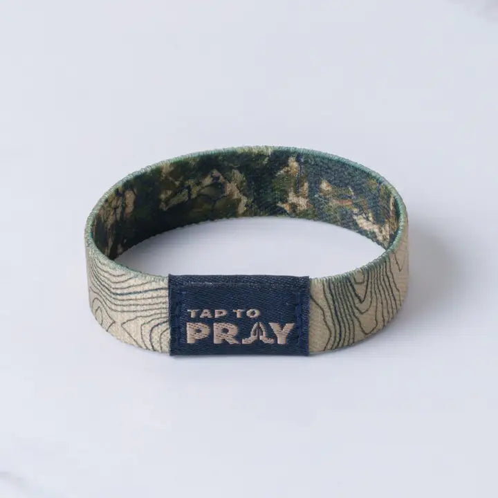 Tap To Pray Wristbands - Valor Camo & Isaiah 6:8