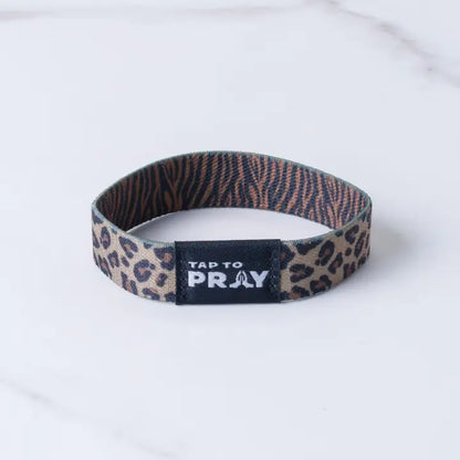 Tap To Pray Wristbands - Safari Leopard