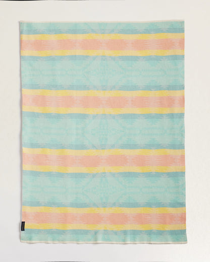 Pendleton Knit Baby Blanket with Beanie- Falcon Cove Tan