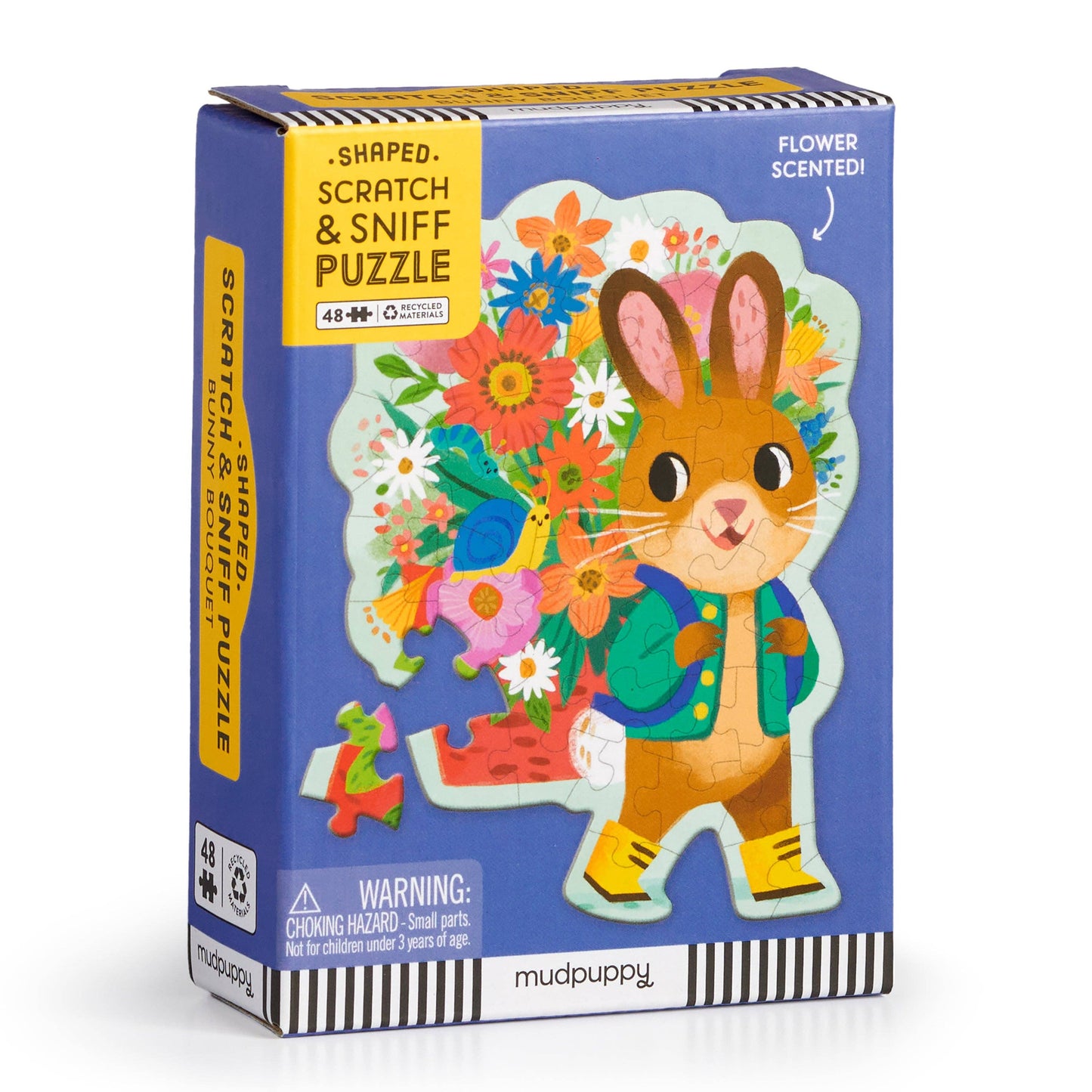 Bunny Bouq 48 Pc Scratch & Sniff Shaped Mini Puzzle