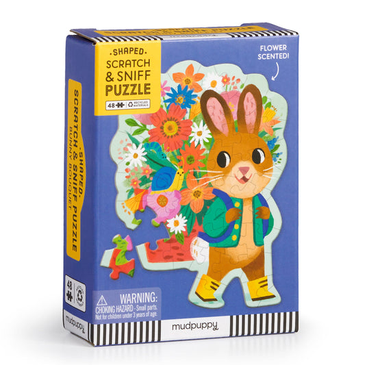 Bunny Bouq 48 Pc Scratch & Sniff Shaped Mini Puzzle