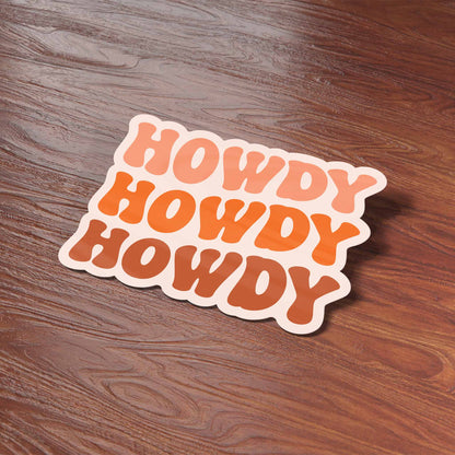 Howdy Pink Cowgirl Sticker for Hydroflask