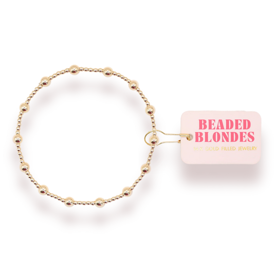 June Gold Beaded Bracelet