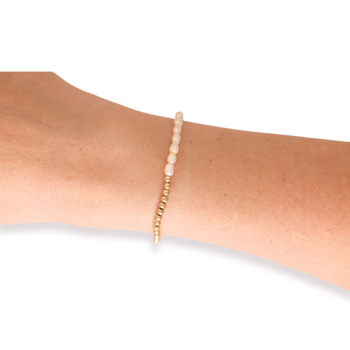 Hannah Pearl Bracelet in Gold