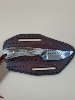 STS Ranch x Exotic Texas Knives Branding Pen D2 Arrowhead Knife with Elk Handle