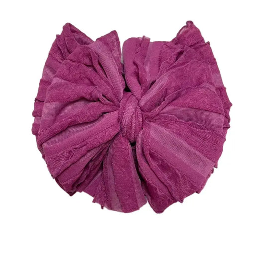 Baby Ruffled Headband - Berry