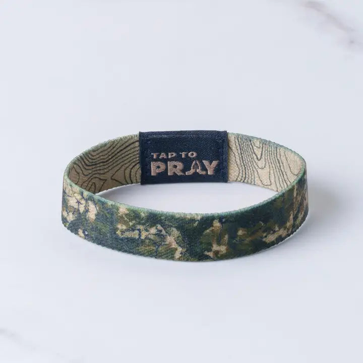 Tap To Pray Wristbands - Valor Camo & Isaiah 6:8