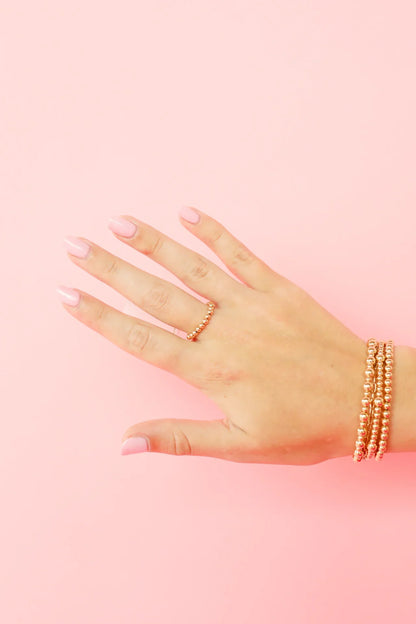 Lauren Beaded Band in Gold