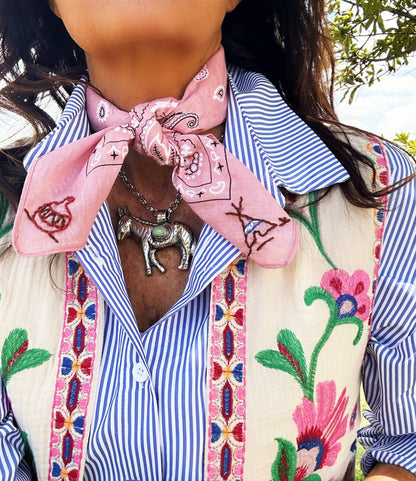 Pradera Pink Zuni Bandana