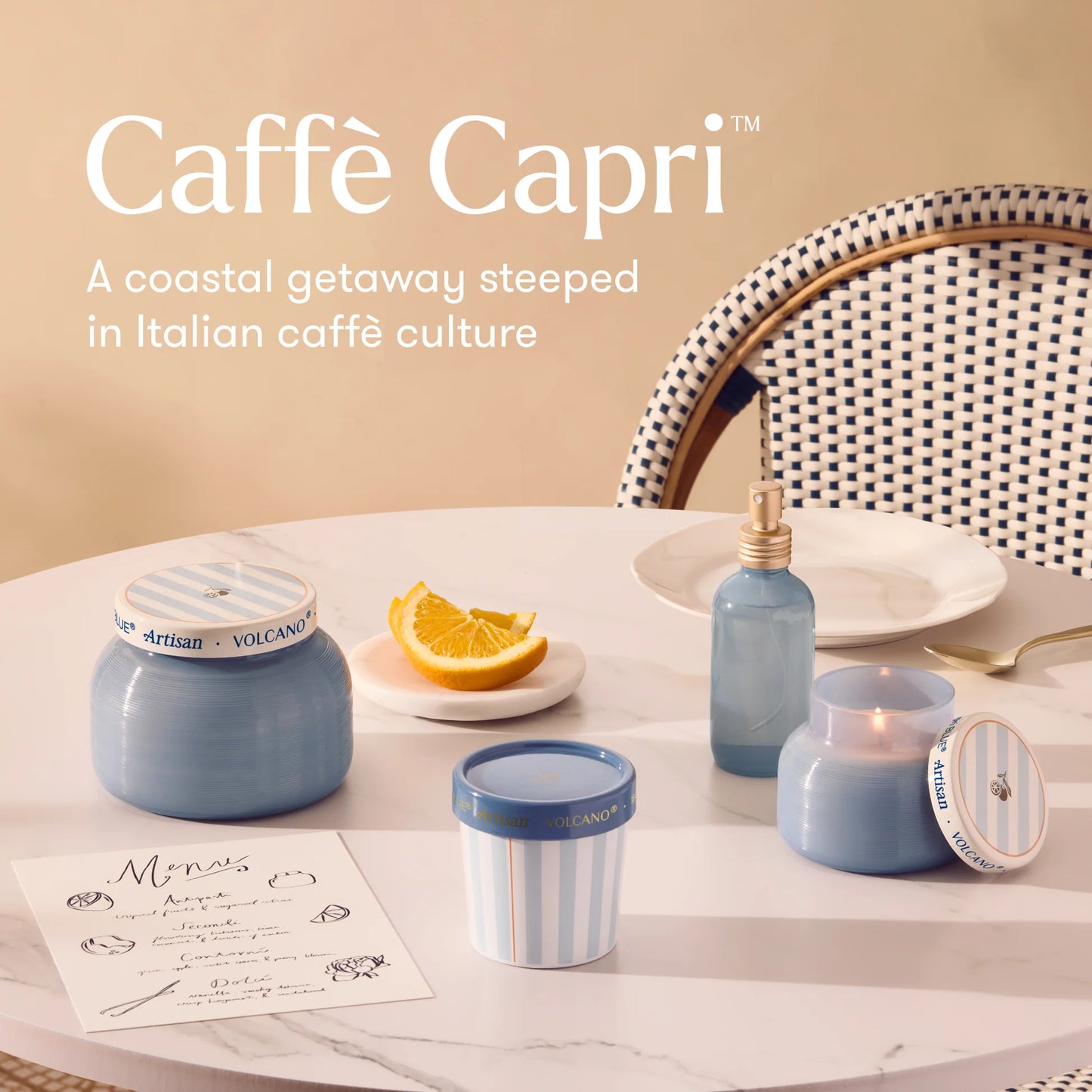 Capri Blue Volcano Artisan Gelato Cup Candle – 6.5 oz Signature Scent Candle