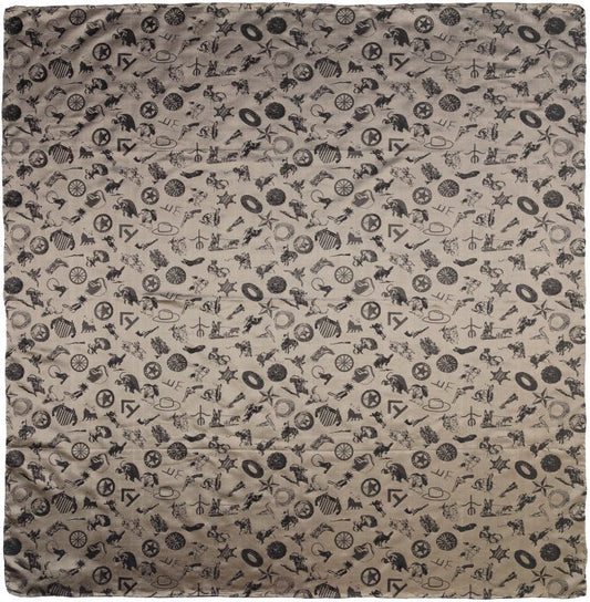 Ash Cowboy Baroque Silk Scarf