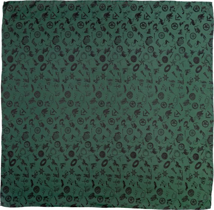 Basil Cowboy Baroque Silk Scarf