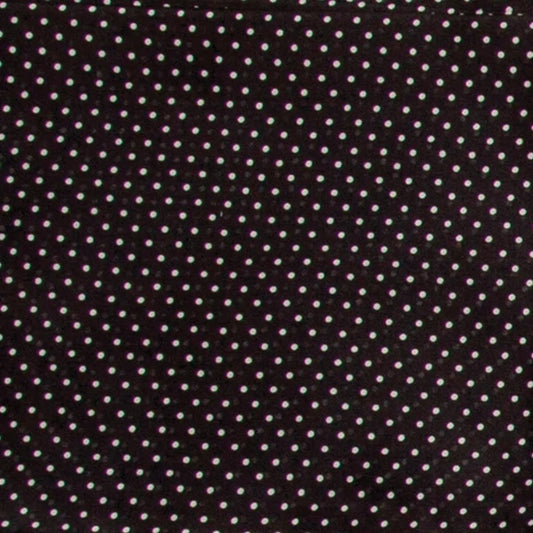 Wyoming Traders 20" Cowboy Black Polka Dot Silk Scarf