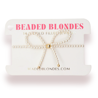 Pearl Bow Bracelet