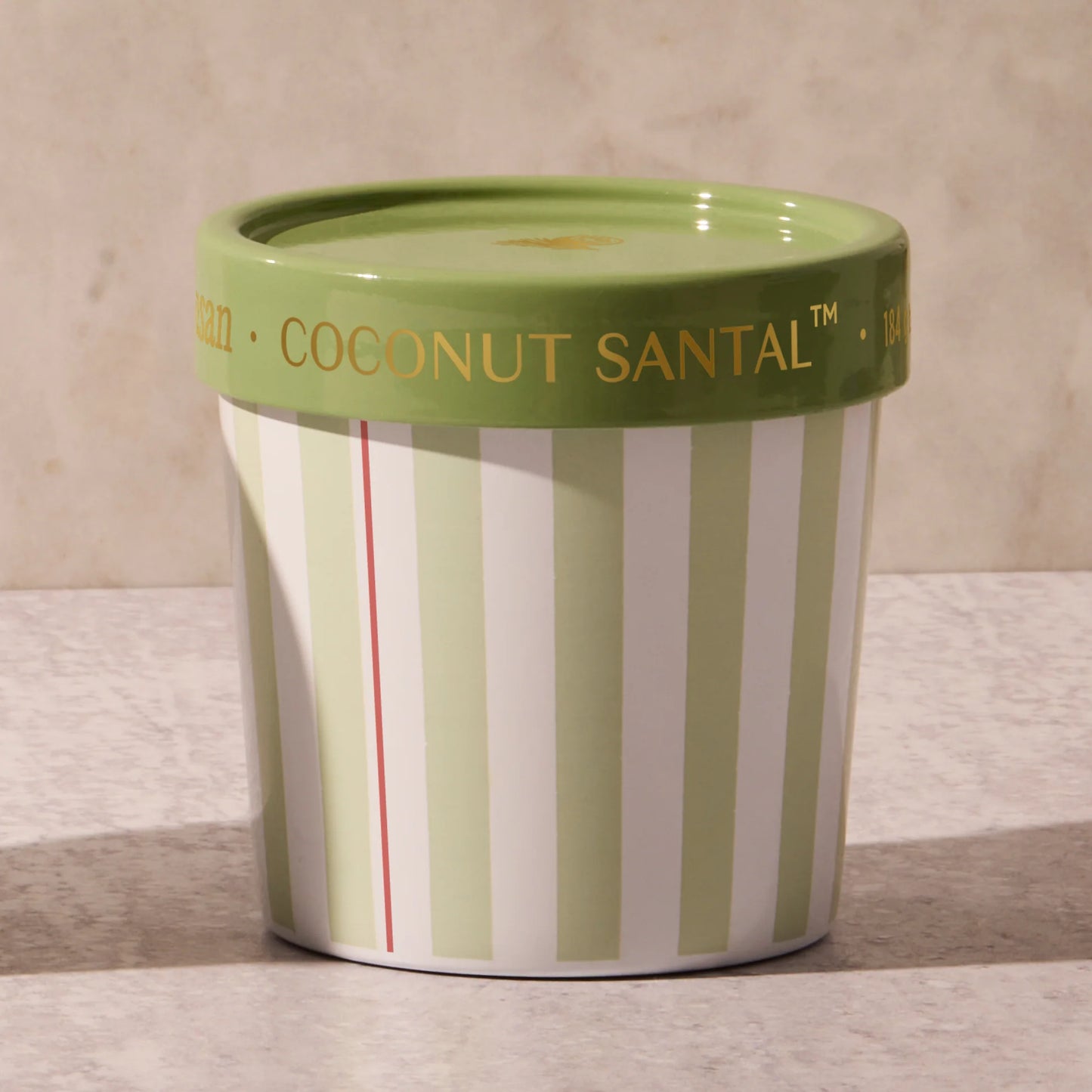 Capri Blue Coconut Santal Artisan Caffè Capri Gelato Cup Candle – 6.5 oz Luxury Candle