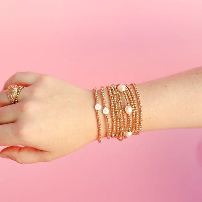 June Gold Beaded Bracelet