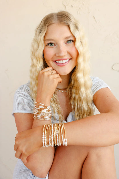 Hannah Pearl Bracelet in Gold