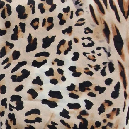 Wyoming Traders 20" Leopard Charmeuse Silk Scarf