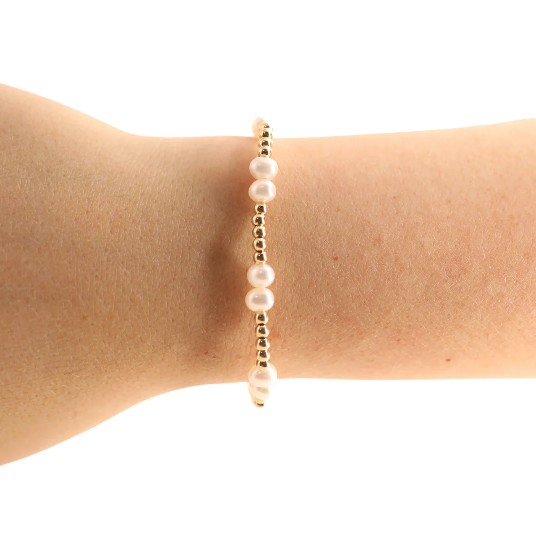 Beaded Blondes Coastal Pearl Bracelet