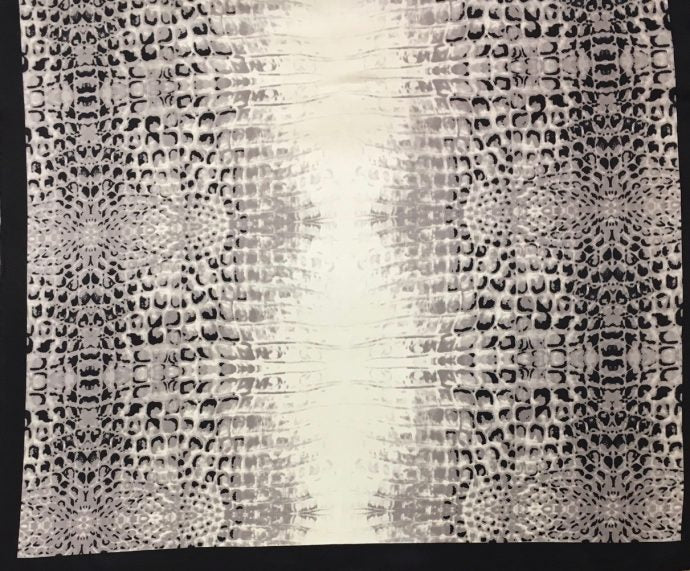Crocodile Charmeuse Silk Scarf