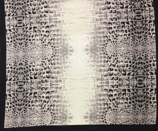 Crocodile Charmeuse Silk Scarf