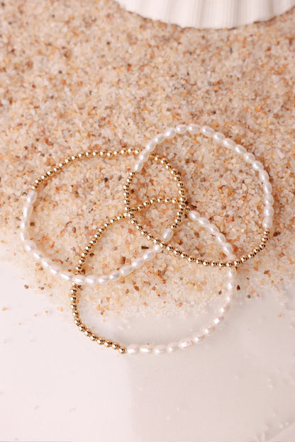 Hannah Pearl Bracelet in Gold