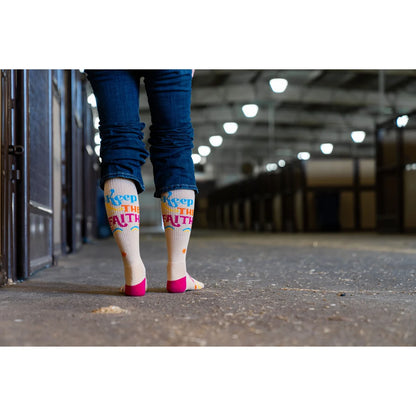 Lucky Chuck Keep the Faith Performance Boot Socks