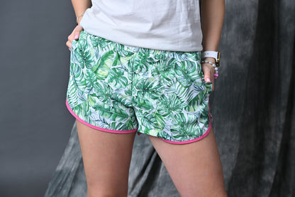 Tropical Floral Running Shorts