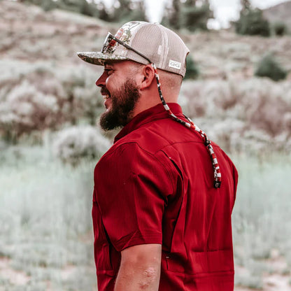 Game Guard Men’s Short Sleeve Maroon Shirt – Lightweight Outdoor Performance Shirt