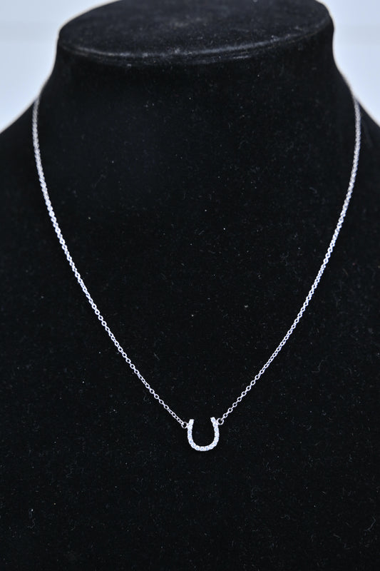 Sterling Silver Horseshoe Necklace