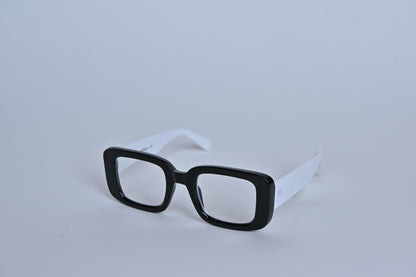 RS Eyeshop Black & White Reader Glasses – Stylish Reading Glasses