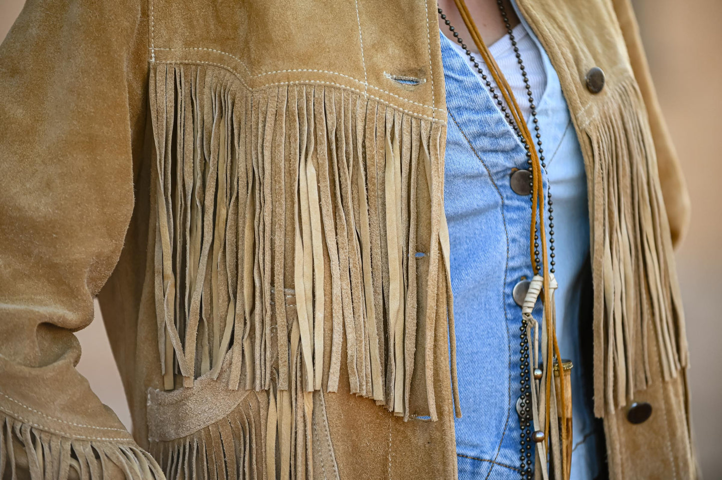 THE ELSA CAMEL SUEDE JACKET