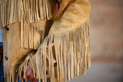 THE ELSA CAMEL SUEDE JACKET