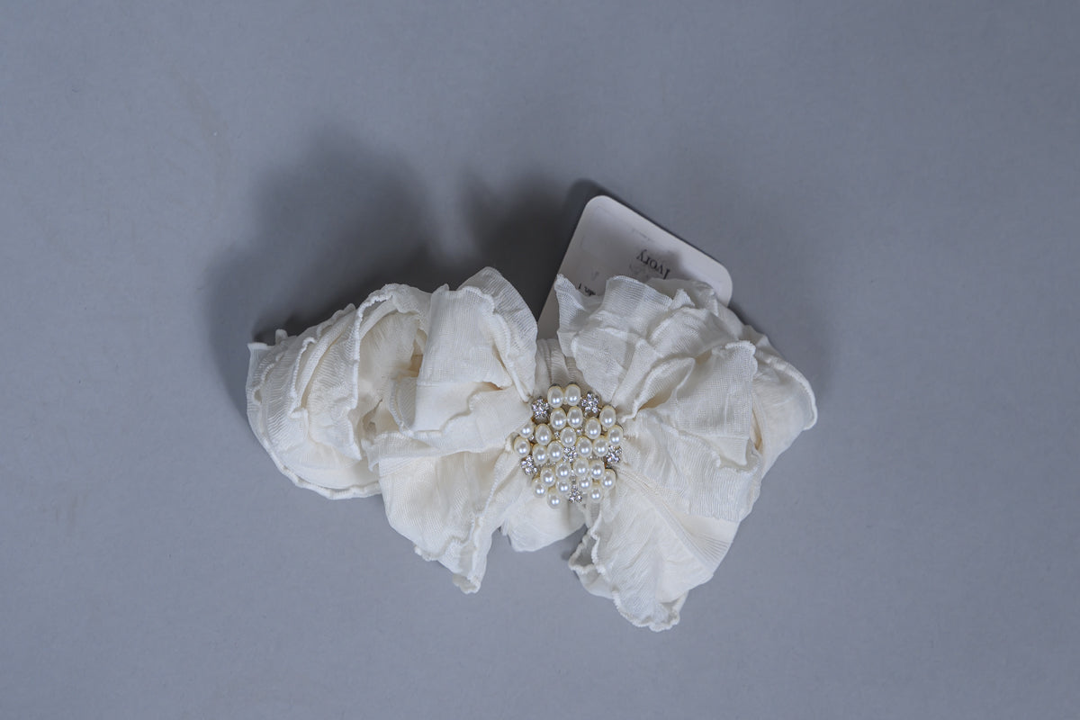 Baby Ruffled Headband, PRL Ivory