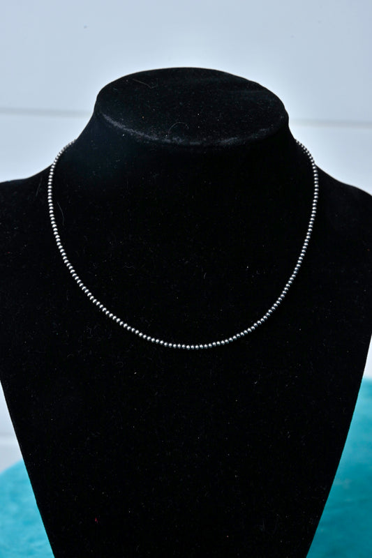 14" 3mm Sterling Silver Pearls