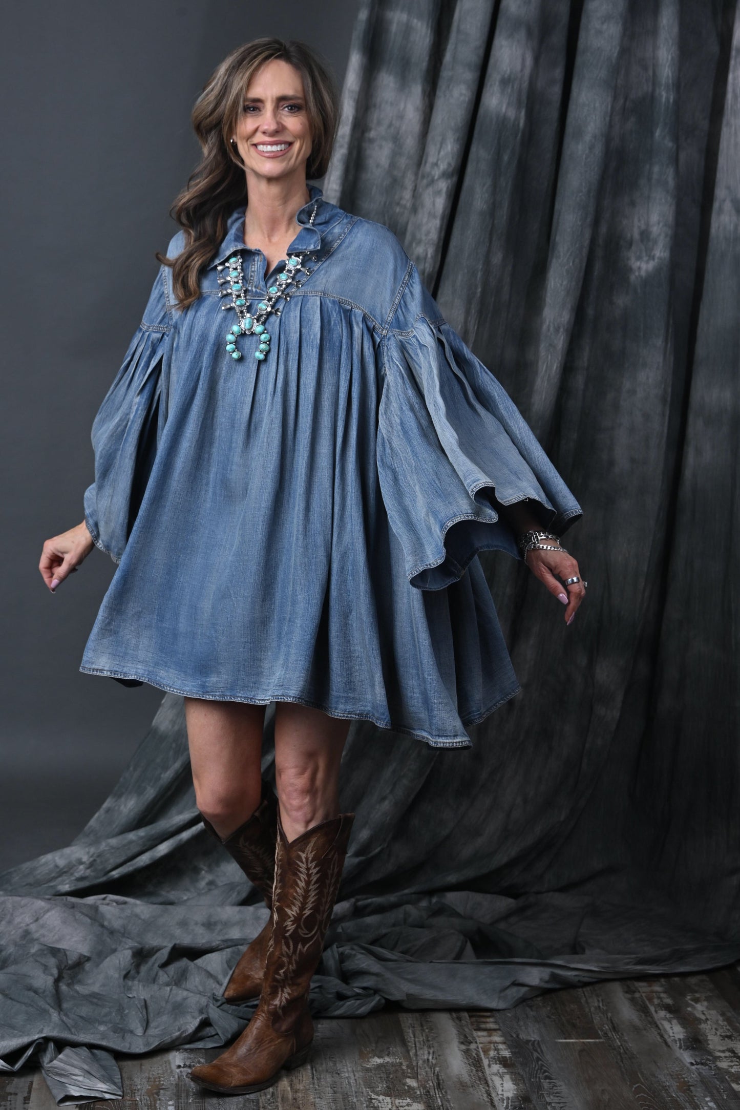 Pleated Together Tunic OS