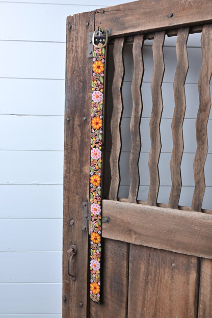 Karma Living Black & Floral belt - L